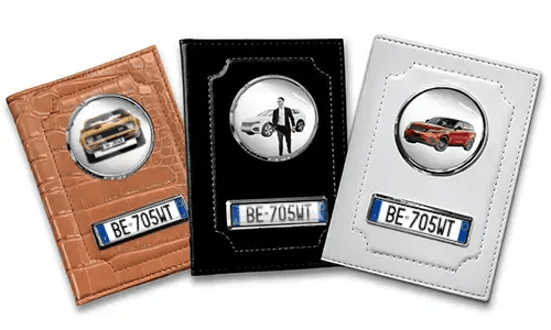 Custom car document holder for men