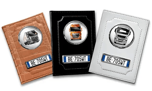 Truck document holders in three colors