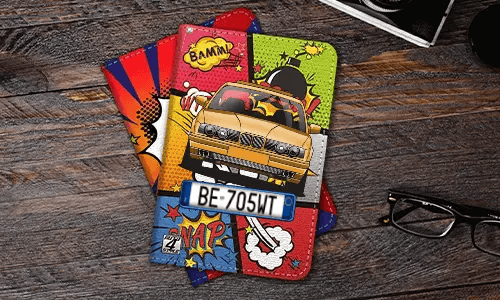 auto hülle Comic 3 in einer Tasche auto schutzhülle innen