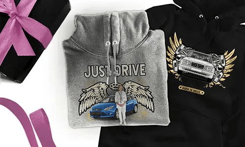 auto pullover Schwarz mit schwarzem Auto pullover auto