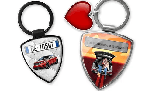 Shield photo keychain for best friends