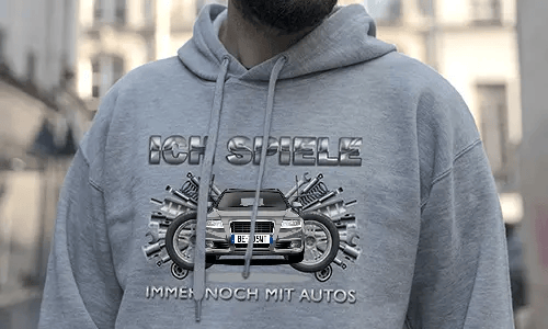 tuning pullover Grau 