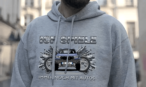 tuning pullover Grau 