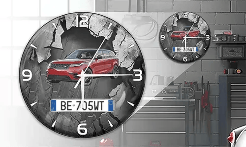gallery-wall-clock-car-truck-motorcycle-license-plate-1 gallery-wall-clock-car-truck-motorcycle-license-plate-1