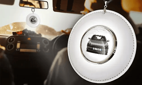 autospiegelanhänger mit foto weiß in Auto individueller Rückspiegelanhänger