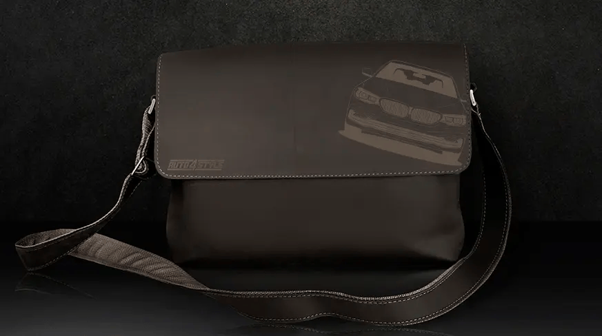 Ledertasche Schwarz