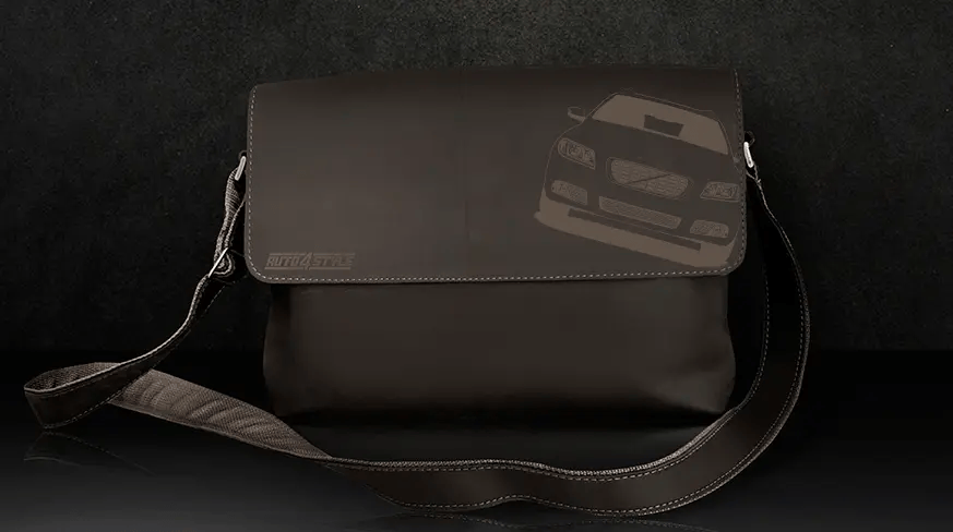 leather bag black
