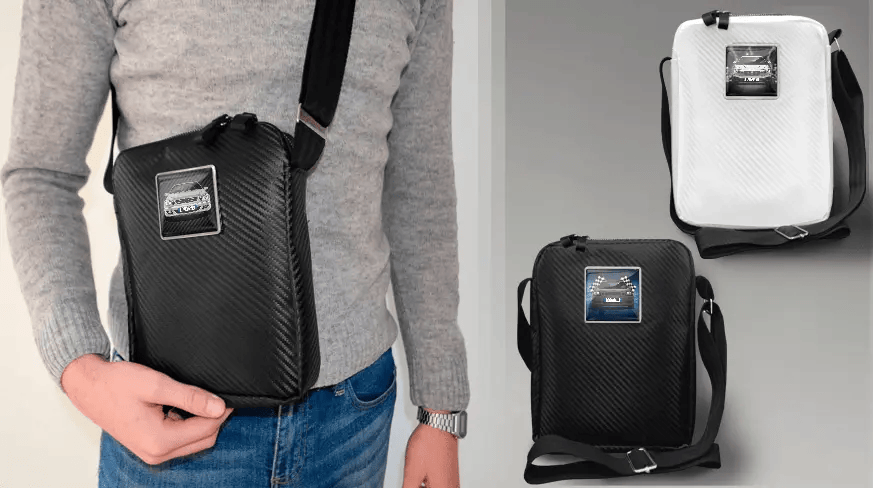 Crossbody-veske firkantet