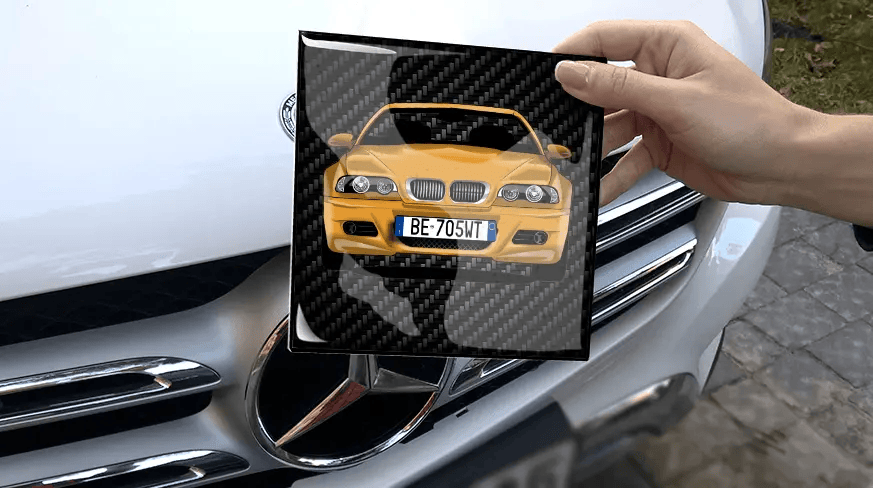 Imán cuadrangular sin marco