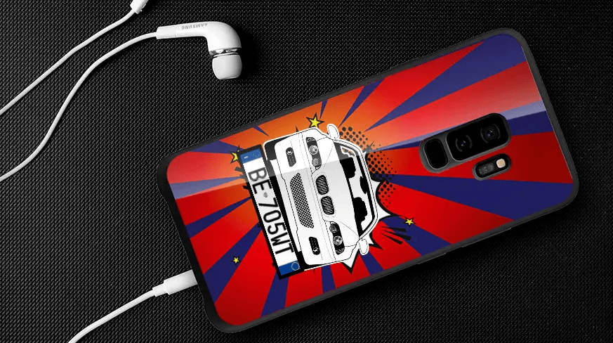 Comic Silhouette mobiele hoes