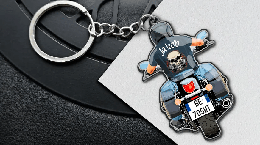 head-motorcycle-keychain-name